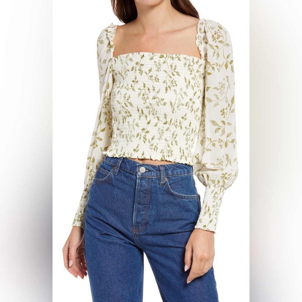 Reformation |  Pinto Smocked Top